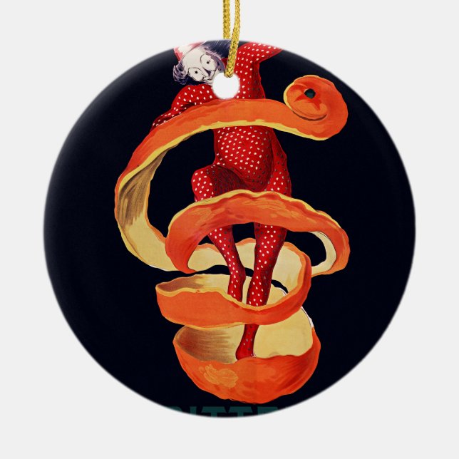 Bitter Campari von Cappiello Keramik Ornament (Vorne)