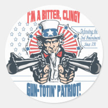 Bitter, Clingy Gun Toting Patriot Uncle Sam Gear