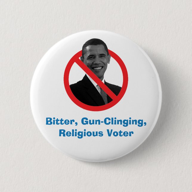 Bitter, Gewehr-Haftend, religiöser Wähler an Button (Vorderseite)