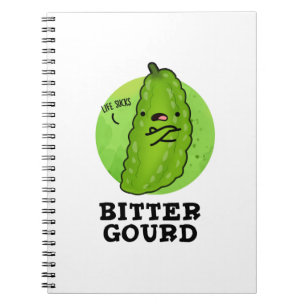 Bitter Gourd Funny Veggie Pun Notizblock