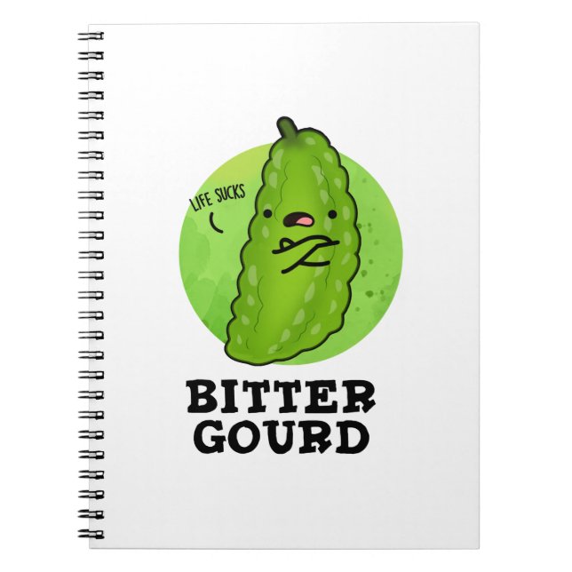 Bitter Gourd Funny Veggie Pun Notizblock (Vorderseite)