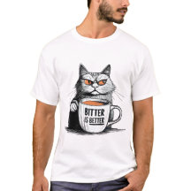 Bitter ist besser - kühne Kaffee-Zitat-Design