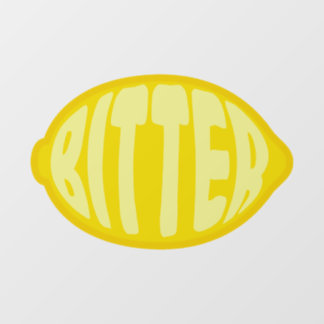 Bitter Lemon Fensteraufkleber