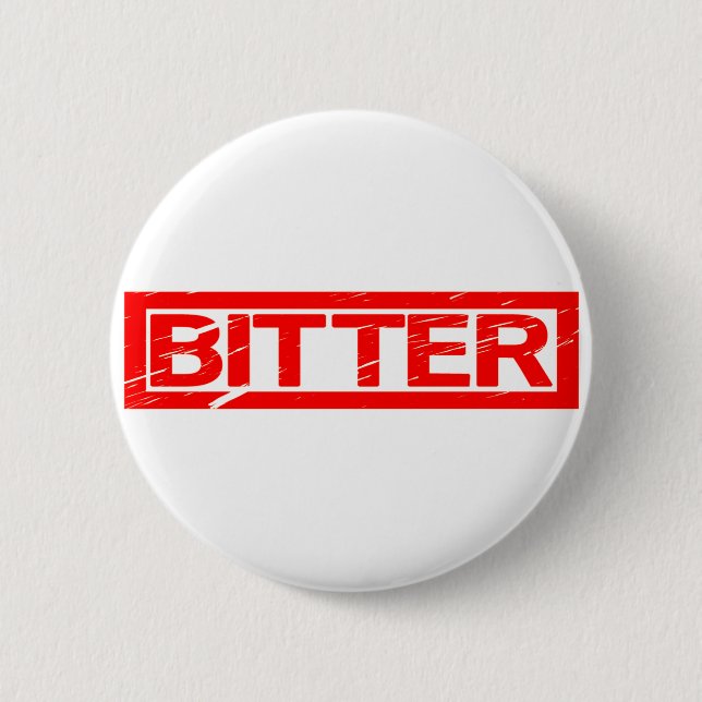 Bittere Briefmarke Button (Vorderseite)