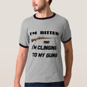 Bittere Clinger lustige politische Satire T-Shirt