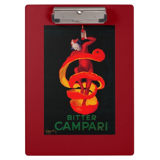 Bitterer Campari Vintages PosterEurope Klemmbrett (Vorderseite)