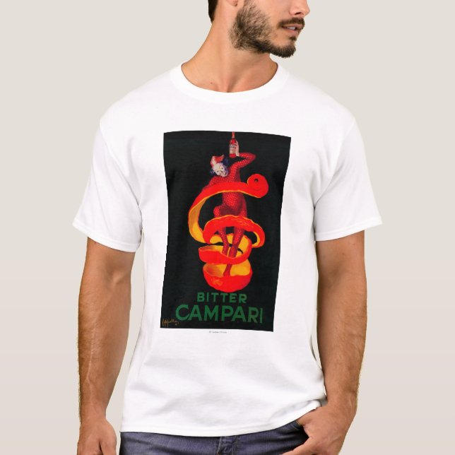Bitterer Campari Vintages PosterEurope T-Shirt (Vorderseite)