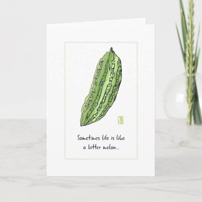 Bittermelokarte Karte (Vorderseite)