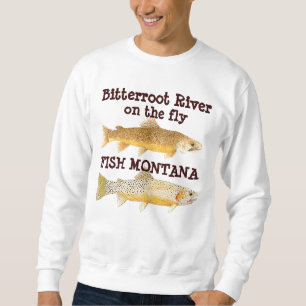 Bitterroot-Fluss an - - Fliege - fischen Sie Sweatshirt
