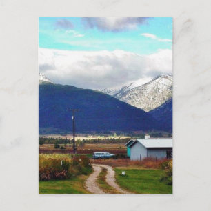 Bitterroot Mountains Elternfarm Postkarte