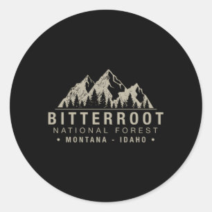 Bitterroot National Forest Montana Idaho Runder Aufkleber