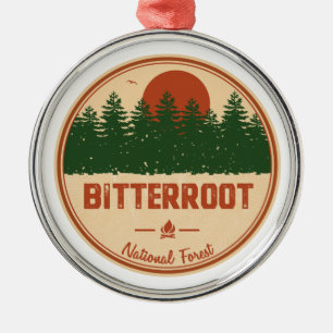 Bitterroot-Nationalwald Ornament Aus Metall