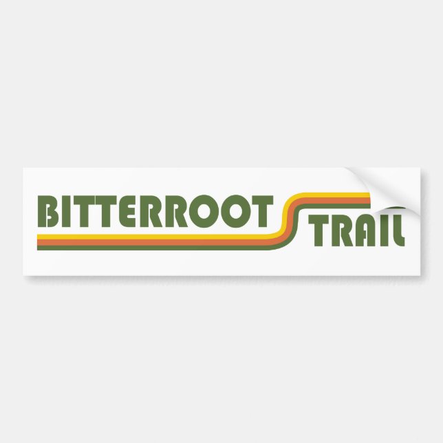 Bitterroot Trail Autoaufkleber (Vorne)