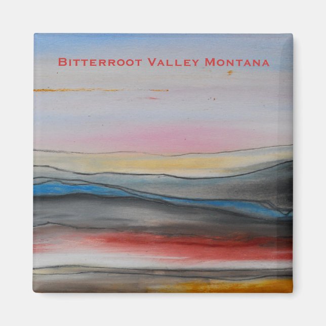 Bitterroot Valley Montana Magnet (Vorne)