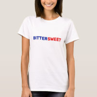 Bittersüß in Blau- und Roter T - Shirt