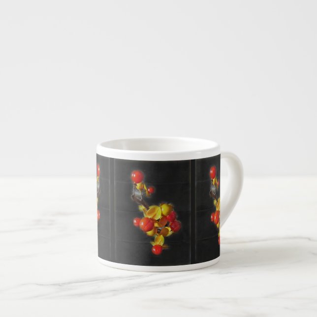 Bittersüße Berries - Herbstschönheit Espressotasse (Vorderseite Rechts)