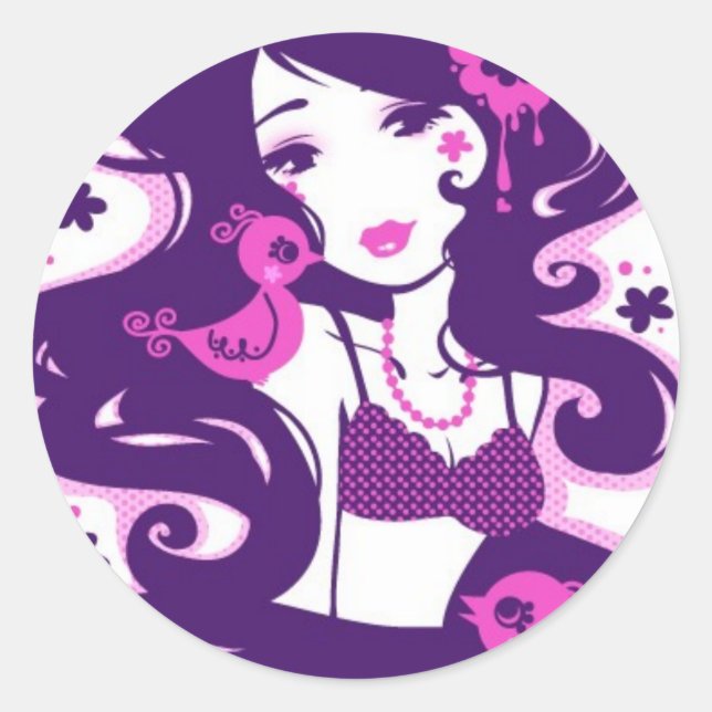 Bitty Birdy Stickers (Vorderseite)