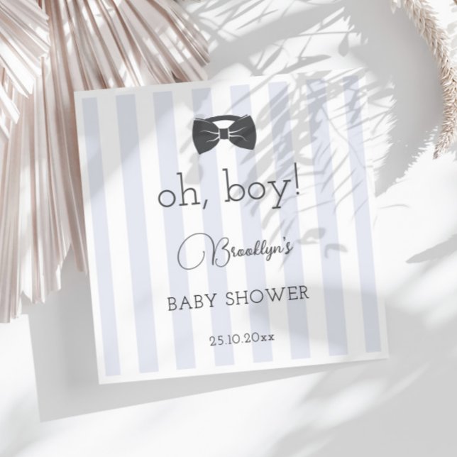 Bitty Bow Oh Boy Baby Dusche Serviette (Von Creator hochgeladen)