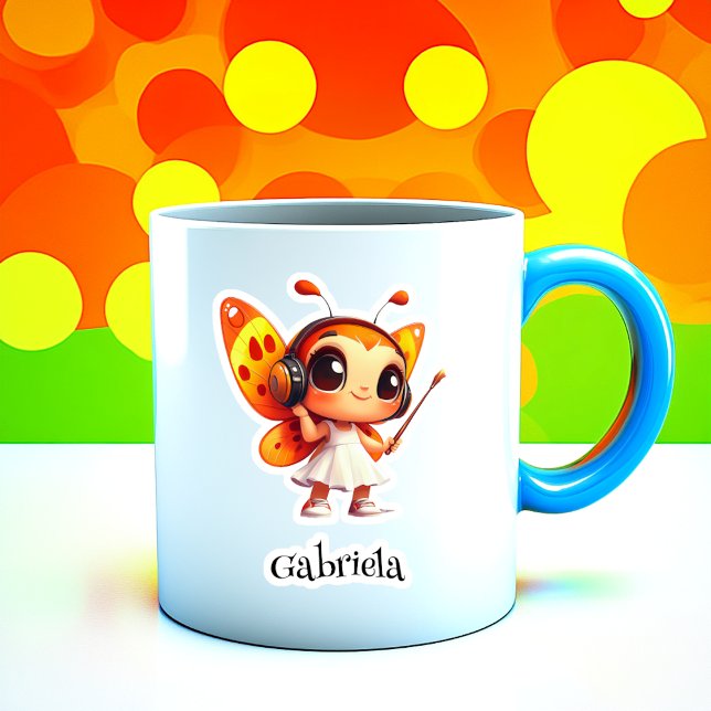 Bitty Papillon Sticker Vinyl Personnalisé (Créateur téléchargé)