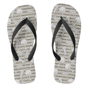 BITUB-Muster (Glauben an das Unglaubliche) Flip Flops