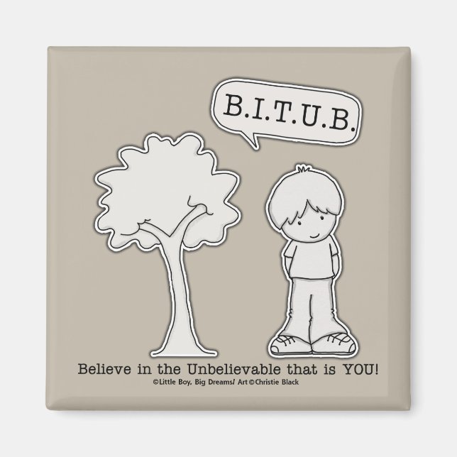 BITUB-Muster (Glauben an das Unglaubliche) Magnet (Vorne)