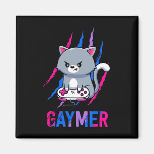 Biual Gaymer Geek Pride Lgbt Video Game Lovers Gif Magnet