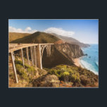 Bixby Bridge, Big Sur, Kalifornien, USA Postkarte<br><div class="desc">Bixby-Brücke auf der Autobahn 1 in der Nähe des felsigen Big Sur</div>