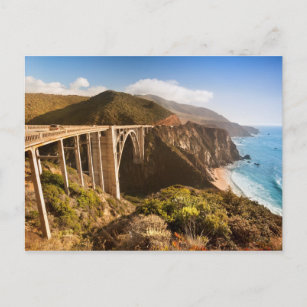 Bixby Bridge, Big Sur, Kalifornien, USA Postkarte