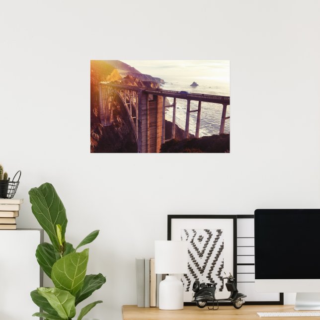 Bixby-Bridge-Leinwand Poster (Heimbüro)