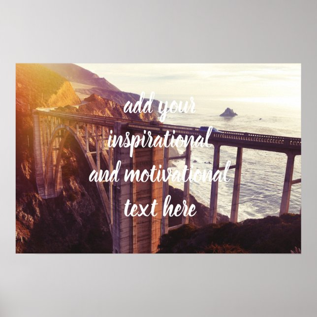 Bixby-Bridge-Leinwand Poster (Vorne)