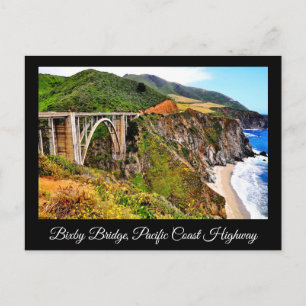 BIXBY BRIDGE PAKIFIC COAST HIGHWAY POSTCARD POSTKARTE