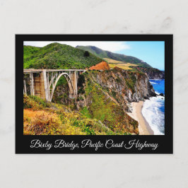 BIXBY BRIDGE PAKIFIC COAST HIGHWAY POSTCARD POSTKARTE
