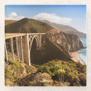 Bixby Brücke, großes Sur, Kalifornien, USA Glasuntersetzer