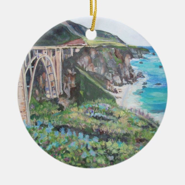 Bixby Nebenfluss-Brücke - Verzierung Keramik Ornament (Vorne)