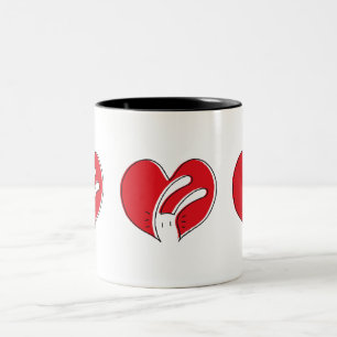 BixTheRabbit Tassen-Sammlung Zweifarbige Tasse