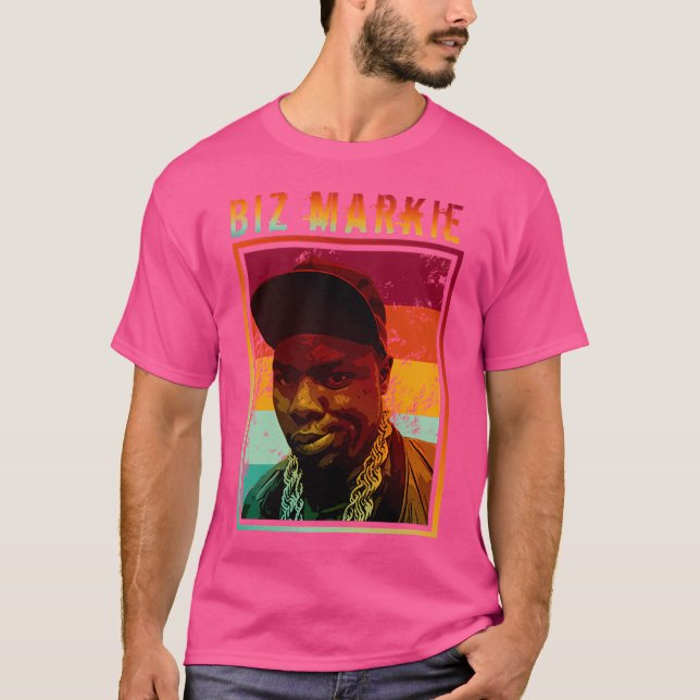 Biz Markie Retro Potrait T-Shirt (Vorderseite)