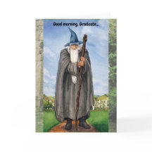 Bizarre Assistant Carte de Graduation Bonjour