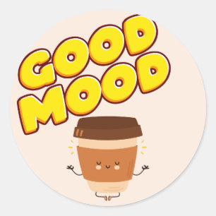 Bizarre Belle Humeur Sticker Rond Classique