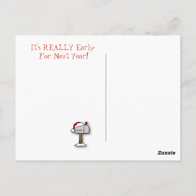 Bizarre carte Père Noël Vintage (Dos)