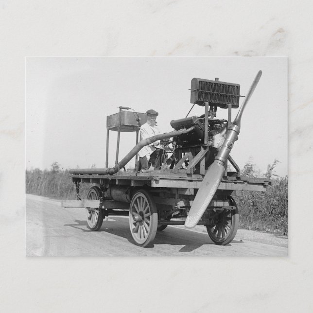 Bizarre Propeller Vehicle, 1922 Postkarte (Vorderseite)