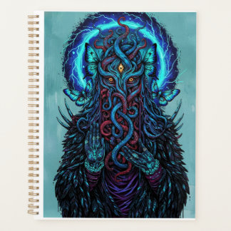 Bizarres Surrealismus Dunkle Kunst Notizbuch Planer