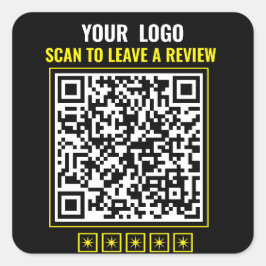 BizConnect: QR-Code-Aufkleber Quadratischer Aufkleber