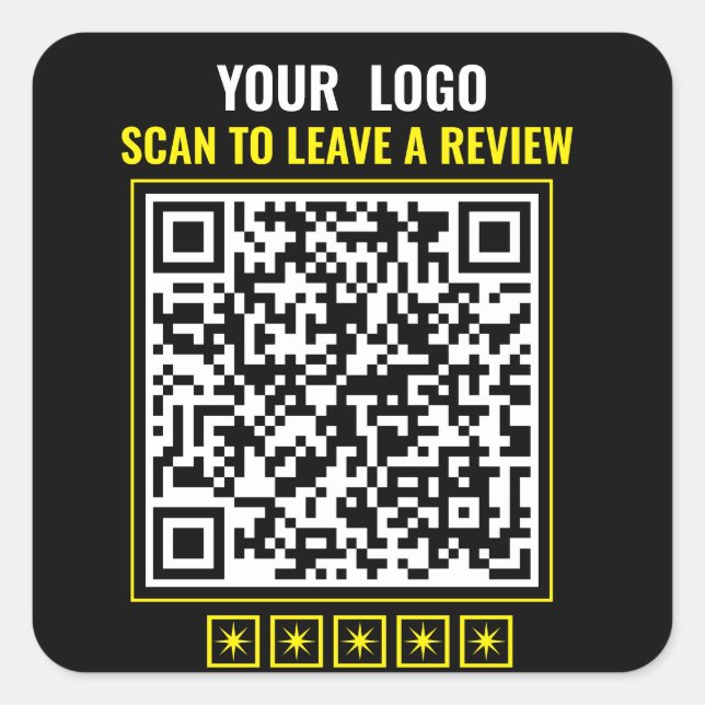 BizConnect: QR-Code-Aufkleber Quadratischer Aufkleber (Vorderseite)