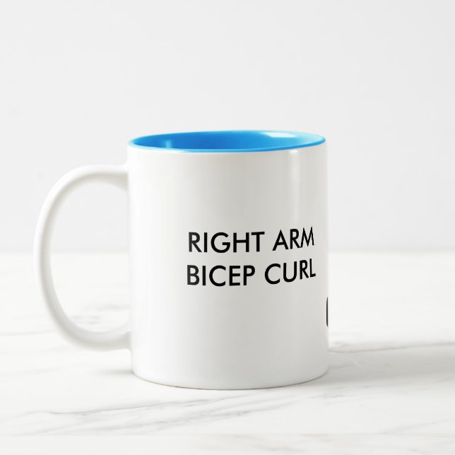 Bizeps-Locken-Tasse Zweifarbige Tasse (Links)