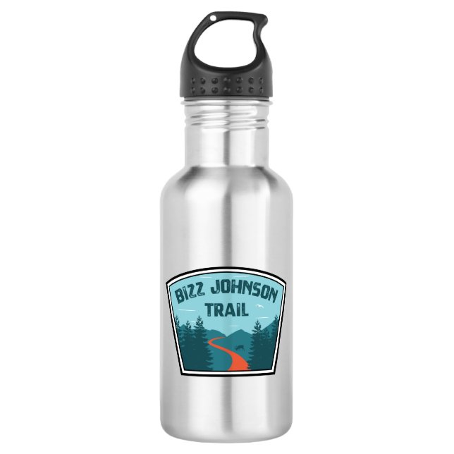 Bizz Johnson Trail Edelstahlflasche (Vorderseite)