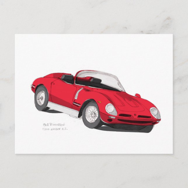 Bizzarrini 5300 Spyder S.I. Postkarte (Vorderseite)