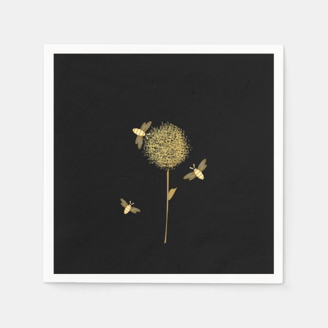 Bizzy Bees sur des serviettes en papier de Dandeli (Devant)