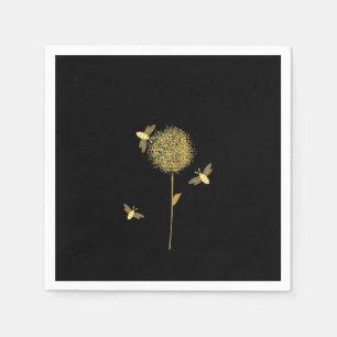 Bizzy Bienen auf einem Dandelion Papier Napkins Serviette