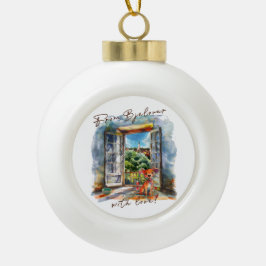Bjelovar Keramik Kugel-Ornament