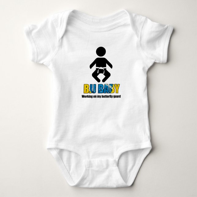 BJJ Baby - "arbeitend an meinem Baby Strampler (Vorderseite)